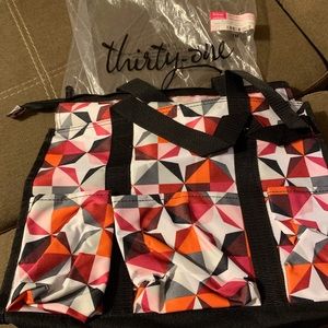 Thirty - One Zip Too organizing Tote NWT